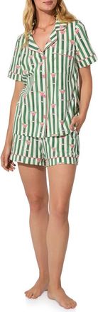 Bedhead Pajamas Print Jersey Short Pajamas in Martini Oclock at Nordstrom, Size X-Large