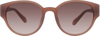 Ferragamo Brown Gradient Oval Ladies Sunglasses SF3001SLBK 665 56