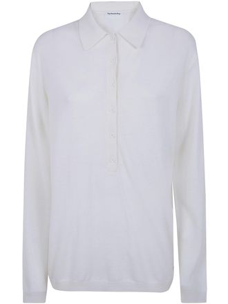 Frankie Shop Tala Knit V-Neck Polo