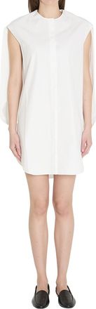 Jacquemus White Round Neck Mini Dress