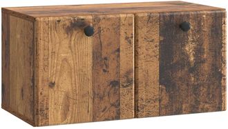 vidaXL Mueble De Tv De Pared 59,5 X 31 X 30 Cm Madera Envejecida Vidaxl