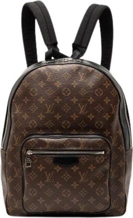 Louis Vuitton Pre-owned The Josh Backpack - Dames - Vintage Rugzakken - Bruin - ONE Size - Vintage