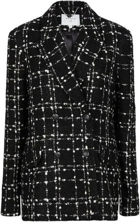 Dante6 Boucl&eacute; Blazer - Dames - Blazers - Zwart - S - Katoen - Jassen