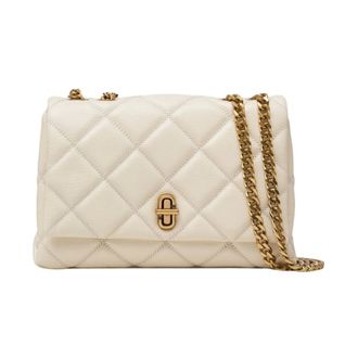 Marc Jacobs Cross Body Bags, female, White, Size: ONE SIZE Slim Dual Leather Shoulder Bag