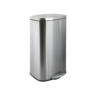 Spirella Papelera De Cocina Con Pedal De Gran Capacidad Akira 50l Acero Inoxidable Metalizado Spirella