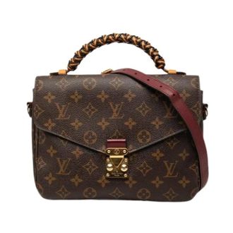 Louis Vuitton Pre-owned Pochette Metis - Dames - Pre-owned - Bruin - Maat: ONE Size Leer