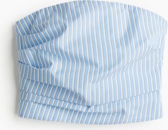 H&M Bandeau-Top mit Faltendetail - Blue