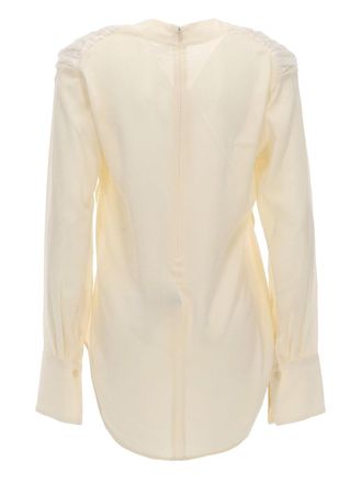 Victoria Beckham 100% Silk Blouse - Ivory