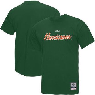 Mitchell & Ness Mens Mitchell & Ness Green Miami Hurricanes Elite Script T-Shirt at Nordstrom, Size Medium