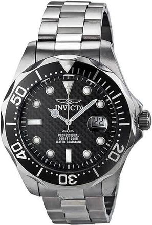 Invicta Pro Diver Black Dial Stainless Steel Mens Watch 12562