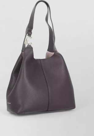Coccinelle shoulder bag two handles pebbled leather