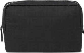 Fendi Medium Beauty Case - Heren - Toilettassen - Zwart - ONE Size - Polyester - Tassen