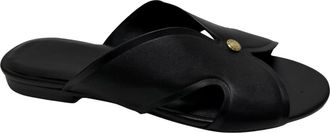 Sergio Moretti Schoenen, Dames, Zwart, 37 EU, Slippers met open neus