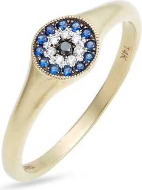 Meira T Evil Eye Ring in Gold at Nordstrom, Size 6.5