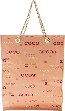 Chanel Vintage Coco Logo Tote (Authentic Pre-Loved)