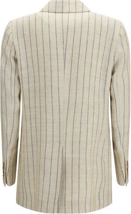 Blaz&eacute; Milano Womens Beige Linen Blazer Clothing