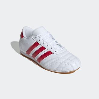 adidas Sneaker ADIDAS ORIGINALS ADIDAS TAEKWONDO LACE, Damen, Gr. 42, weiss (cloud wei&szlig;, team victory rot, gum 3), Leder, Schuhe Sneaker