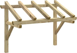 vidaXL P&eacute;rgola De Puerta Madera Maciza De Pino 150x100x100 Cm Vidaxl