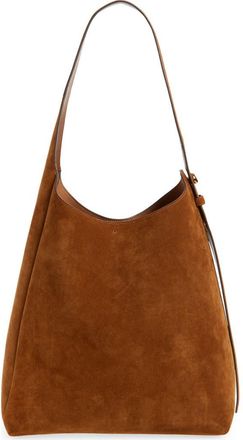 Tory Burch Romy Suede Hobo Bag in Caramel at Nordstrom