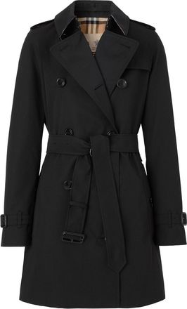 Burberry Kensington Heritage trench coat - women - Cotton/Viscose/Cotton - 4 - Black