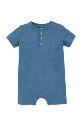 primary Baby Heathered Henley Shortie in Moonlight at Nordstrom, Size 12-18M