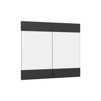 Vicco Frontale Cucina R-line, Antracite Rustico, 79.2 X 59 Cm Frontale Del Mobile Per Pensile Con Vetro, Vicco