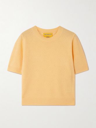 Guest In Residence Maglia In Cashmere Compass - Giallo