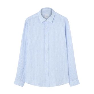 Xacus Blauw Gestreept Overhemd - Heren - Casual Overhemden - Blauw - 2XL - Overhemden