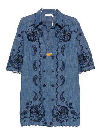 Zimmermann Aster Denim Mini Dress