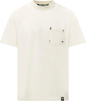 Palm Angels Uomo, Top, Bianco, L, new