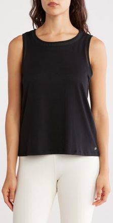 Marika Larissa Mesh Trim Tank in Black at Nordstrom Rack, Size X-Small