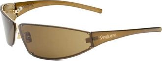 Saint Laurent SL 963 Zonnebril - Heren - Accessoires - Geel - Maat: ONE Size Nylon