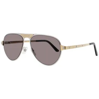 Cartier Mens Grey Rectangular Sunglasses CT0533S001