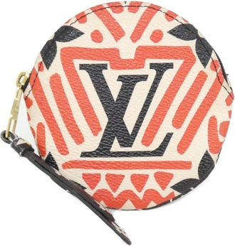 Louis Vuitton Cream Red Color Rouge Coated Canvas Coin Purse/Coin Case (Pre-Owned)