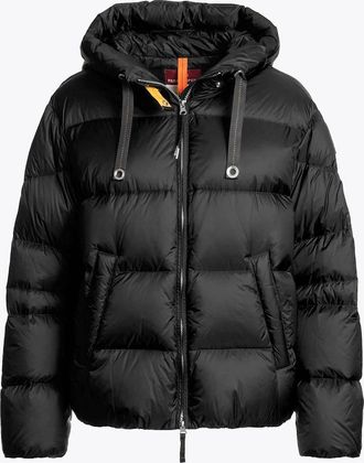 Parajumpers Womens Parajumpers Tilly Womens Hooded Down Jacket - Black 541 - Size: 10/8