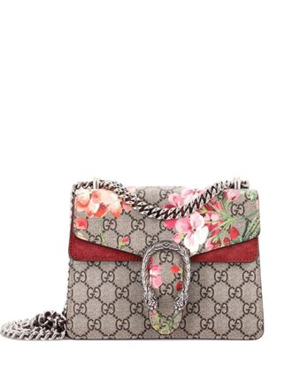 Gucci Dionysus Bag Blooms Print GG Coated Canvas Mini shoulder bag - Bruin