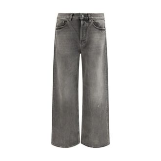 Golden Goose Journey Parker Wide Leg Jeans - male - Golden Goose - Wide Jeans - Gray - W30 - Jeans