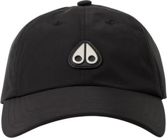 Moose Knuckles Halve Maan Logo Pet Zwart - Heren - Petten - Zwart - ONE Size - Accessoires