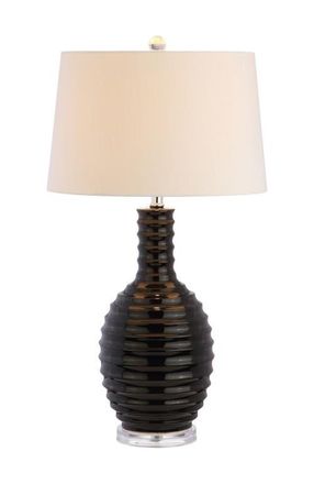 Jonathan Y Designs Dylan 29.5 Ceramic LED Table Lamp in Black at Nordstrom