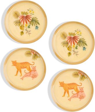 Tiramisu Savannah Botanica Metal Coaster Set