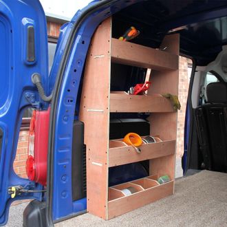 MonsterShop Estanter&iacute;a Para Furgoneta Citro&euml;n Berlingo Ii Madera 16 Compartimentos Sobre 4 Niveles Estanteria Trabajo Camper Estantes Almacenamiento Almacenaje De
