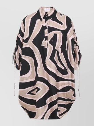 Pucci silk mini dress signature print