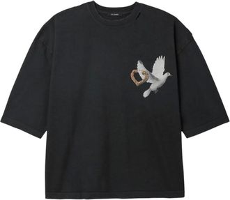 Willy Chavarria Hombre, Camisetas, Negro, Talla: XL