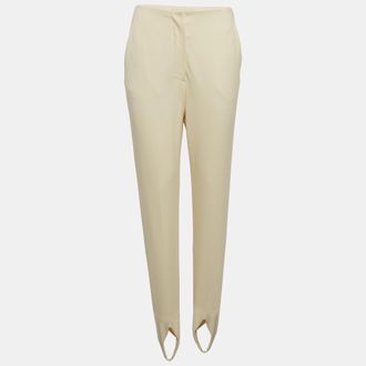 Nanushka Cream Jersey Darby Stirrup Leggings