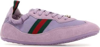 Gucci Womens Shift Sneaker Purple Calf Skin