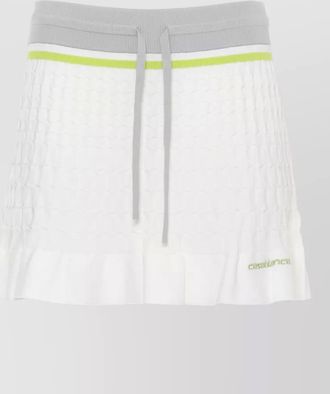 Casablanca logo-embroidered mini skirt