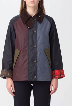 Barbour Patchwork Transport Waxed Cotton Jacket with Velvet Collar