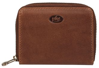 Pik&eacute; Geldb&ouml;rse PIK&Eacute;, Herren, braun, Leder, leicht gl&auml;nzend, unifarben, Kleinlederwaren Geldb&ouml;rse, echt Leder