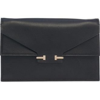 Tom Ford Mini Double T Leather Shoulder Bag in Black at Nordstrom