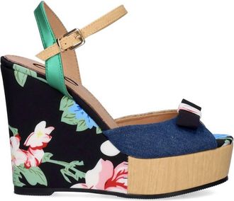 Exé Womens Naomi 011 Wedge Heel In Lightblue/dark